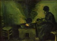 Gogh, Vincent van - Peasant Woman by the Fireplace